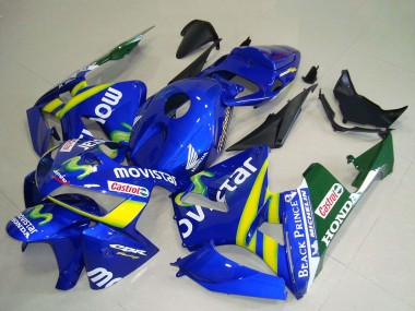 Affordable 2005-2006 Honda CBR600RR Motorcycle Fairings - Blue Yellow Green White MoviStar Red Castrol Australia