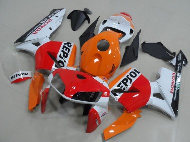 Affordable 2005-2006 Honda CBR600RR Bike Fairings - Orange White Red Glossy Black Repsol Australia