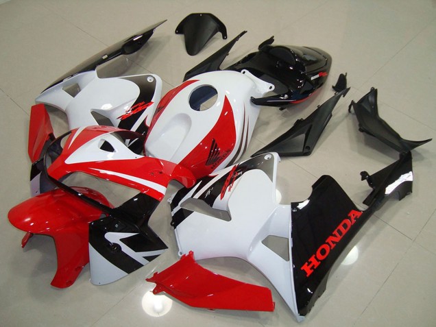 2005-2006 Honda CBR600RR Motorcycle Fairing - White Red Black Australia
