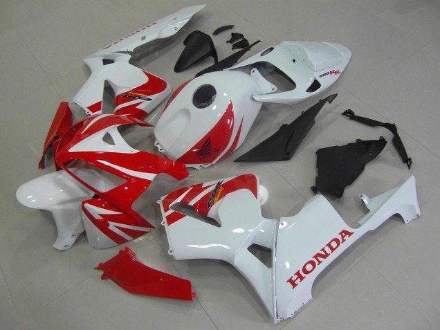 2005-2006 Honda CBR600RR Motorcycle Fairings - White Red Australia