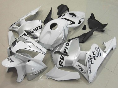 Affordable 2005-2006 Honda CBR600RR Motorcycle Fairings - White Silver Black Repsol Australia