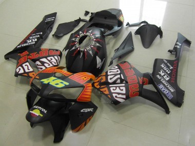 Affordable 2005-2006 Honda CBR600RR Motorcycle Fairings - Matte Black Orange Yellow Rossi 46 Australia