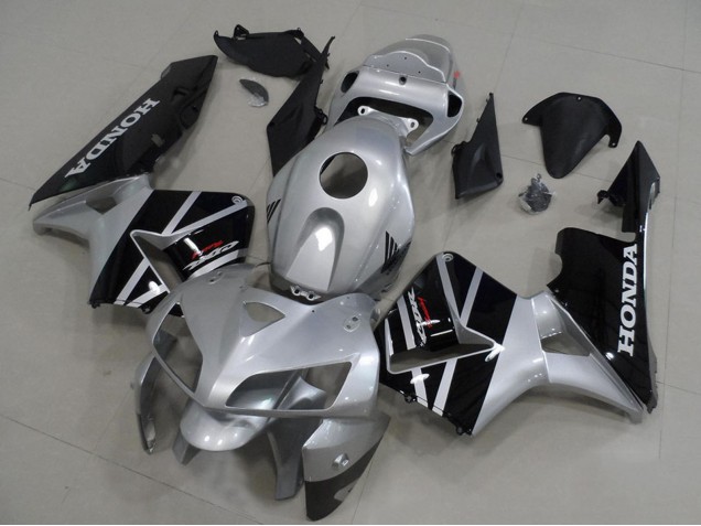 2005-2006 Honda CBR600RR Motorcycle Fairings - Silver Glossy Black Australia