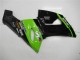 2005-2006 Kawasaki ZX6R Motorcycle Fairings - Green Glossy Black Elf Australia