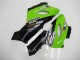 2005-2006 Kawasaki ZX6R Motorcycle Fairings - Green Glossy Black Elf Australia