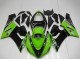 2005-2006 Kawasaki ZX6R Motorcycle Fairings - Green Glossy Black Elf Australia