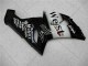 2005-2006 Kawasaki ZX6R Motorcycle Fairings - Glossy Black White West Australia