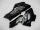 2005-2006 Kawasaki ZX6R Motorcycle Fairings - Glossy Black White West Australia