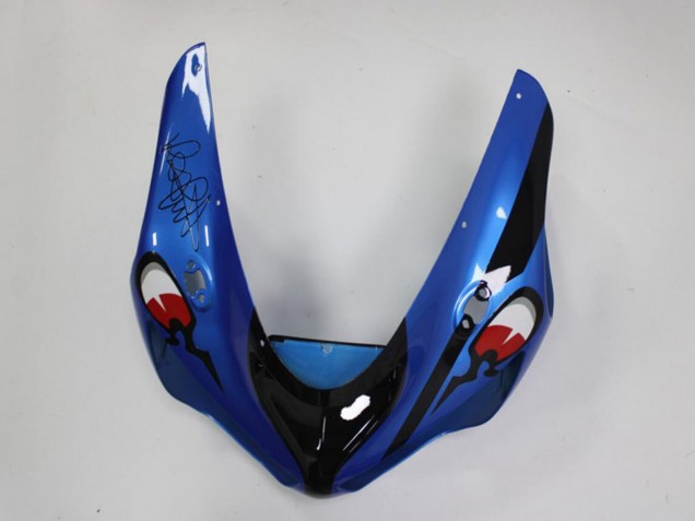 2005-2006 Kawasaki ZX6R Motorcycle Fairings - Blue Yellow Black Shark Australia