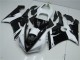2005-2006 Kawasaki ZX6R Motorcycle Fairings - White Glossy Black Australia
