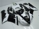 2005-2006 Kawasaki ZX6R Motorcycle Fairings - White Glossy Black Australia
