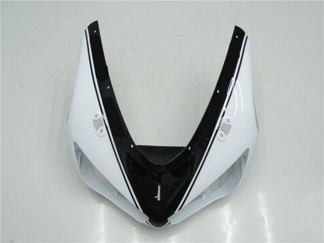 2005-2006 Kawasaki ZX6R Motorcycle Fairings - White Glossy Black Australia