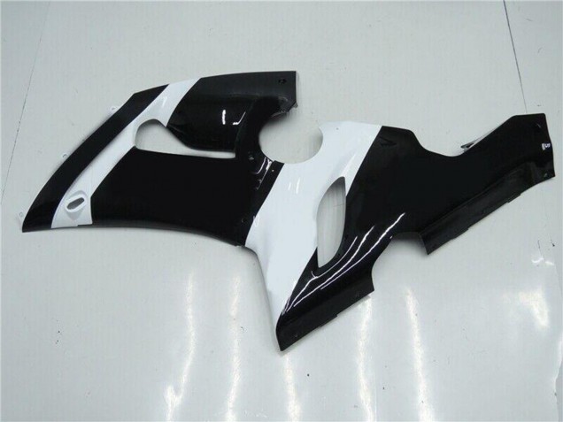 2005-2006 Kawasaki ZX6R Motorcycle Fairings - White Glossy Black Australia