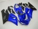 2005-2006 Kawasaki ZX6R Motorcycle Fairings - Blue Matte Black Australia