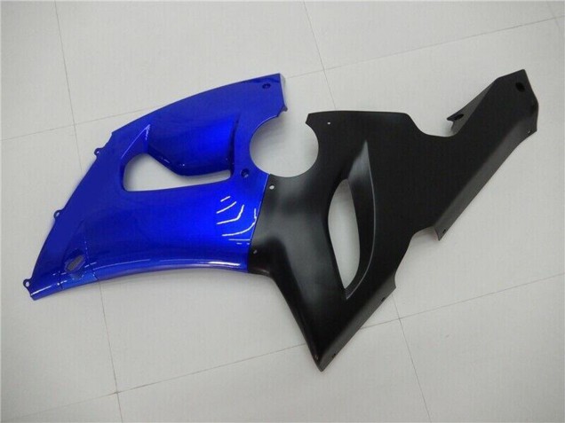 2005-2006 Kawasaki ZX6R Motorcycle Fairings - Blue Matte Black Australia