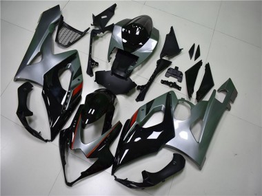 Affordable 2005-2006 Suzuki GSXR 1000 Motorcycle Fairing - Glossy Black Silver Australia