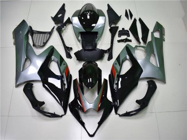 Affordable 2005-2006 Suzuki GSXR 1000 Motorcycle Fairing - Glossy Black Silver Australia