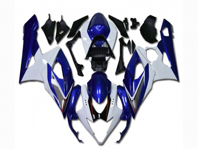 2005-2006 Suzuki GSXR 1000 Motorcycle Fairing - White Blue Australia