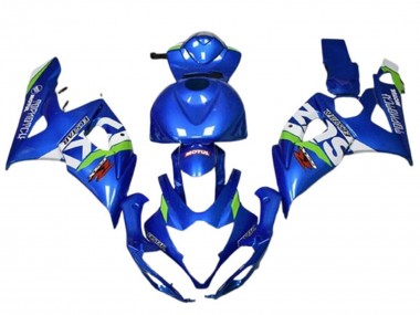 Affordable 2005-2006 Suzuki GSXR 1000 Motorcycle Fairings - Blue Green White Motul Australia