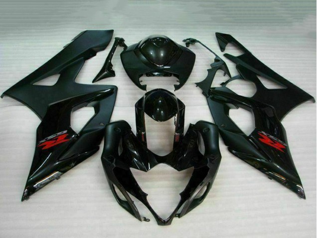 2005-2006 Suzuki GSXR 1000 Motorcycle Fairing - Glossy Black Matte Black Red Australia