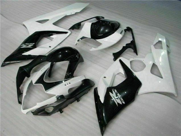 2005-2006 Suzuki GSXR 1000 Motorcycle Fairings - White Glossy Black Australia
