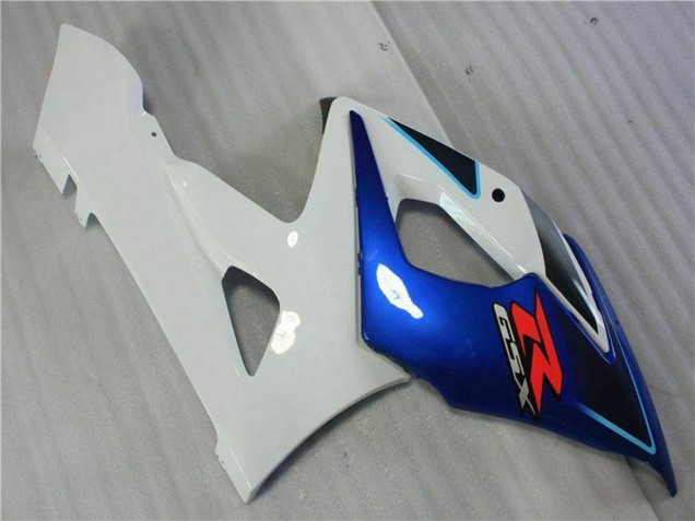 2005-2006 Suzuki GSXR 1000 Motorcycle Fairing Kits - White Blue Glossy Black Australia
