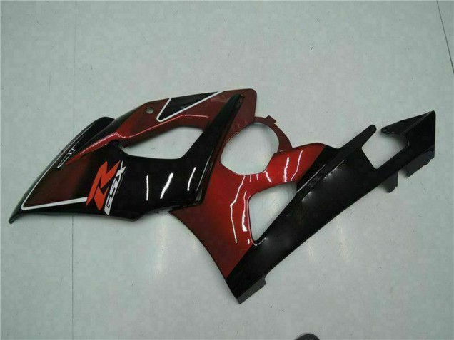 2005-2006 Suzuki GSXR 1000 Motorcycle Fairing - Red Glossy Black Australia