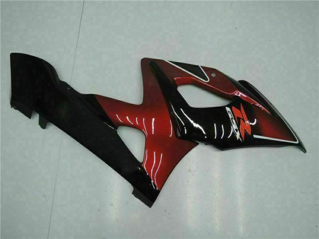2005-2006 Suzuki GSXR 1000 Motorcycle Fairing - Red Glossy Black Australia