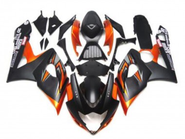 Affordable 2005-2006 Suzuki GSXR 1000 Motorcycle Fairings - Glossy Black Matte Black Black Orange Australia