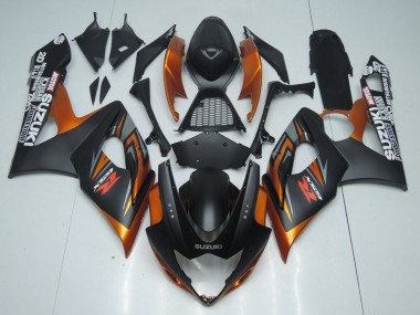 Affordable 2005-2006 Suzuki GSXR 1000 Motorcycle Fairing - Matte Black Orange Australia