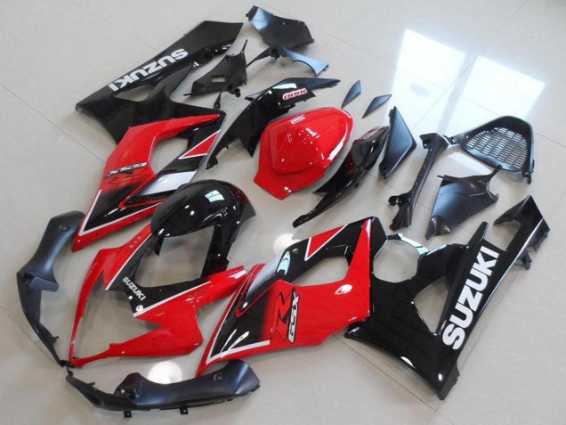 2005-2006 Suzuki GSXR 1000 Motorcycle Fairings - Red Glossy Black OEM Style Australia