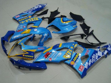 Affordable 2005-2006 Suzuki GSXR 1000 Motorcycle Fairings - Blue Gold Rizla Australia