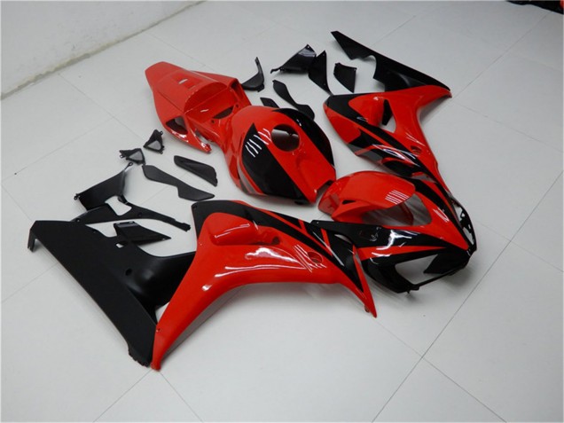 2006-2007 Honda CBR1000RR Motorcycle Fairings Kits - Red Glossy Black Australia