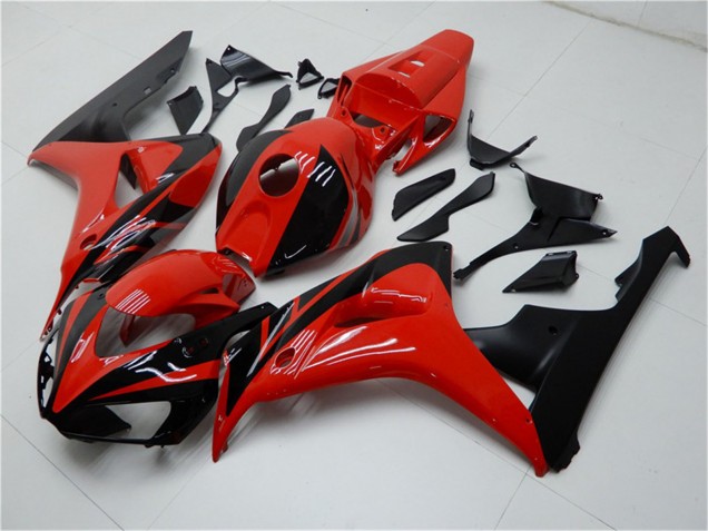 2006-2007 Honda CBR1000RR Motorcycle Fairings Kits - Red Glossy Black Australia
