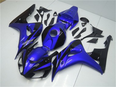 Affordable 2006-2007 Honda CBR1000RR Motorcycle Fairing Kits - Blue Glossy Black Australia