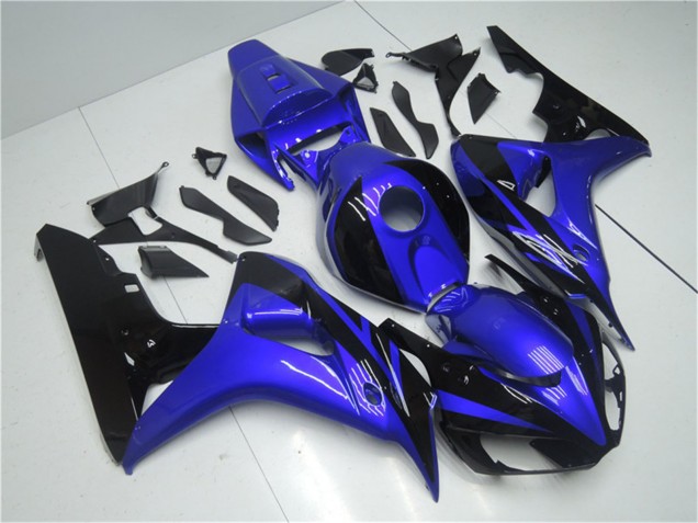 2006-2007 Honda CBR1000RR Motorcycle Fairing Kits - Blue Glossy Black Australia