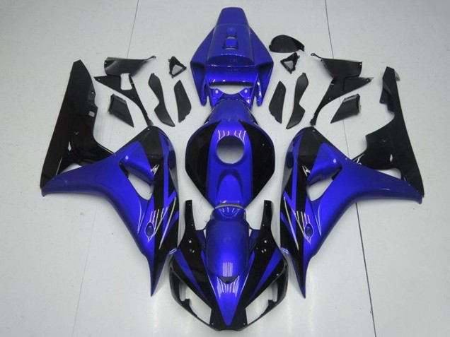 2006-2007 Honda CBR1000RR Motorcycle Fairing Kits - Blue Glossy Black Australia