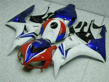 Affordable 2006-2007 Honda CBR1000RR Motorcycle Fairing Kits - White Red Blue HRC Australia