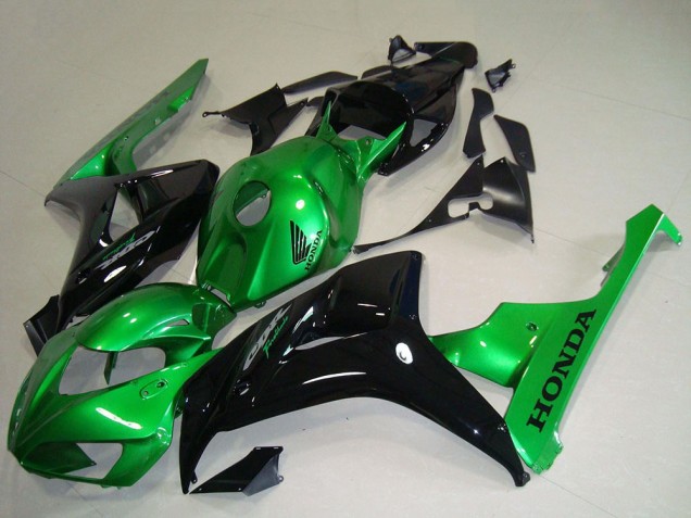 2006-2007 Honda CBR1000RR Motorcycle Fairings - Green Glossy Black Australia
