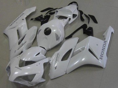 Affordable 2006-2007 Honda CBR1000RR Motorcycle Fairings - White with Silver Decals Australia