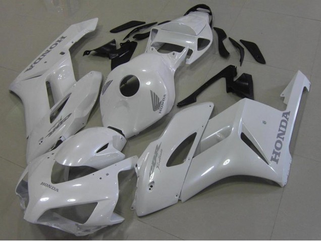 2006-2007 Honda CBR1000RR Motorcycle Fairings - White with Silver Decals Australia