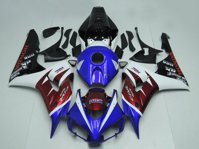 2006-2007 Honda CBR1000RR Motorcycle Fairings - White Burgundy Blue Glossy Black Australia