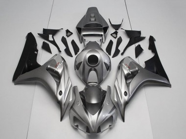 Affordable 2006-2007 Honda CBR1000RR Motorcycle Fairing Kits - Silver Glossy Black Australia