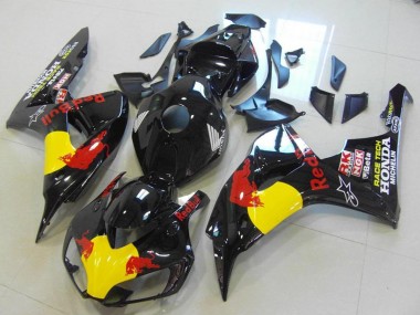 Affordable 2006-2007 Honda CBR1000RR Motorcycle Fairings - Glossy Black Yellow Red Bull Australia