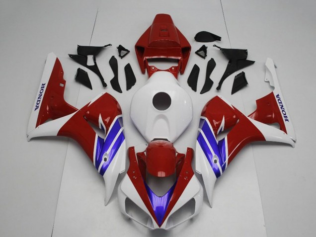 2006-2007 Honda CBR1000RR Motorcycle Fairing - White Red Blue Australia