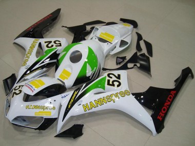 Affordable 2006-2007 Honda CBR1000RR Motorcycle Fairings - White Green Yellow Glossy Black Hannspree 52 Australia