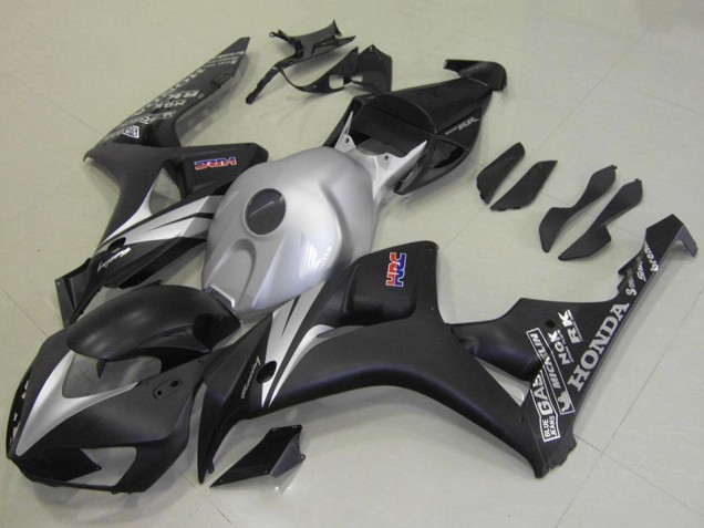 2006-2007 Honda CBR1000RR Motorcycle Fairing Kits - Silver Matte Black Australia