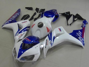 Affordable 2006-2007 Honda CBR1000RR Motorcycle Fairings - White Blue Red HRC Australia