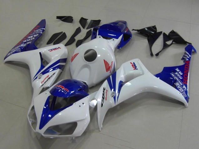 2006-2007 Honda CBR1000RR Motorcycle Fairings - White Blue Red HRC Australia