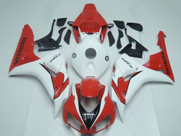 2006-2007 Honda CBR1000RR Motorcycle Fairing - White Red Australia